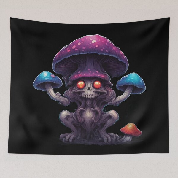 Item preview, Psychedelic Mushroom, Skull Goblin Bad Trip designed and sold by Burn-Ego.