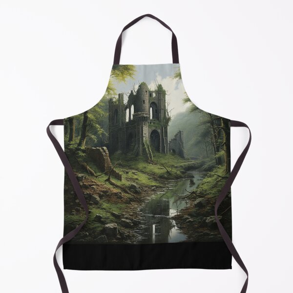 Item preview, Old ruin in the forest with stream designed and sold by MarvinLiba.