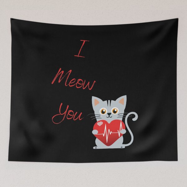 Item preview, My cat my line of my life I meow you designed and sold by BlueGoldArt.
