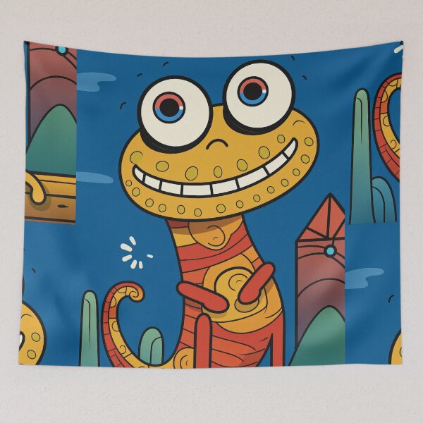 Item preview, Cartoonish Lizard Illustration designed and sold by Piotrek0001.