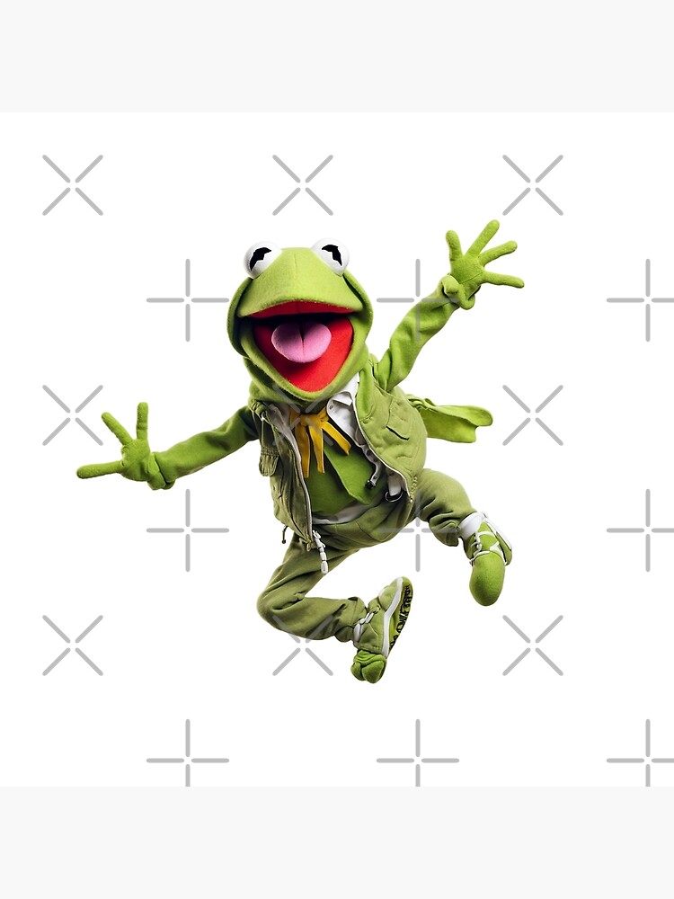 Kermit the Frog Jumping in Excitement