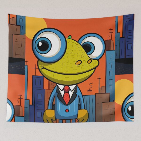 Item preview, Cartoonish Lizard Illustration designed and sold by Piotrek0001.
