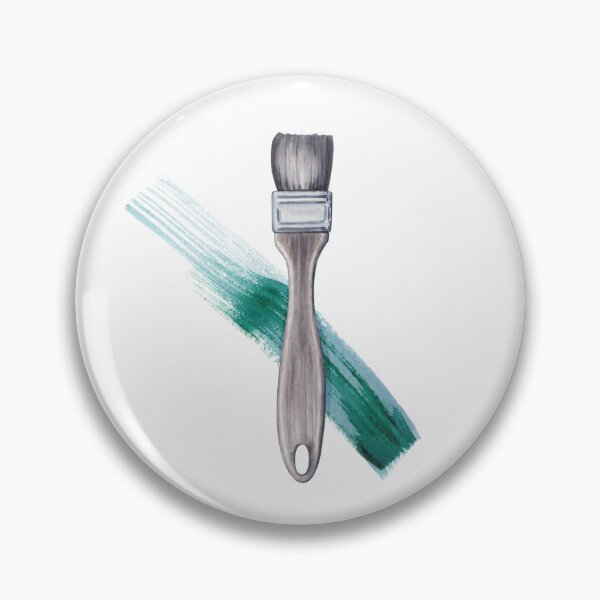 Item preview, Paint Brush with Green Paint Stroke designed and sold by SvettyArt.