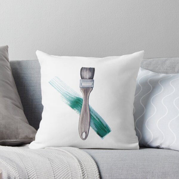 Item preview, Paint Brush with Green Paint Stroke designed and sold by SvettyArt.