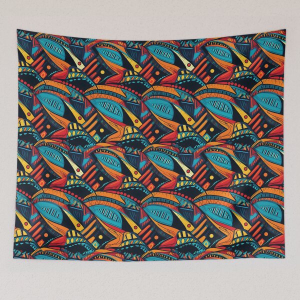 Item preview, Seamless African Style Tile Pattern designed and sold by ZeptepiPatterns.