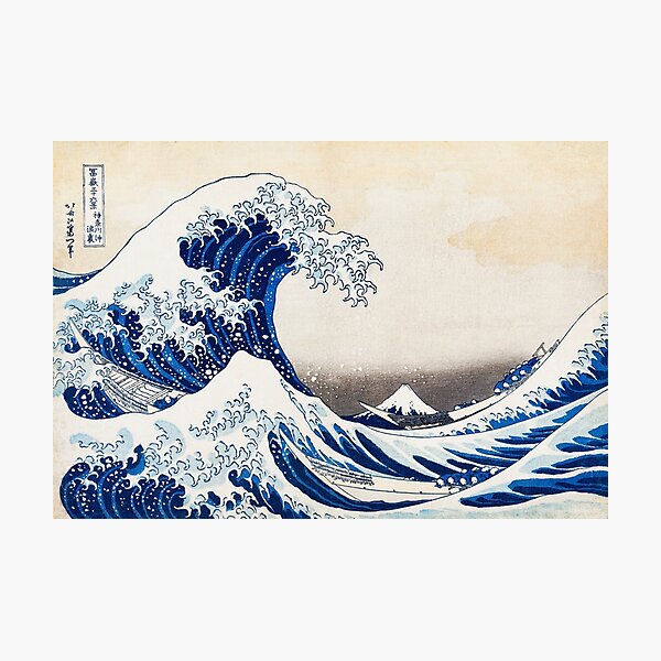 Item preview, katsushika hokusai the Wave off Kanagawa (1830-1833) vintage Japanese designed and sold by HobertShoop.
