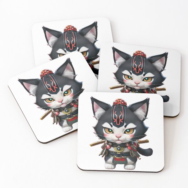 Item preview, The Feline Samurai Kitty designed and sold by PhoenixDigitArt.