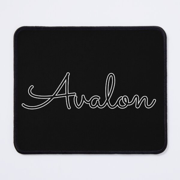 Item preview, Writing Avalon Name Label (Black) designed and sold by NormadWorld.