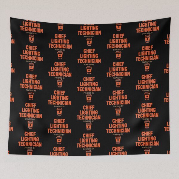 Item preview, Chief Lighting Technician Powered by Coffee designed and sold by NermilioDesigns.