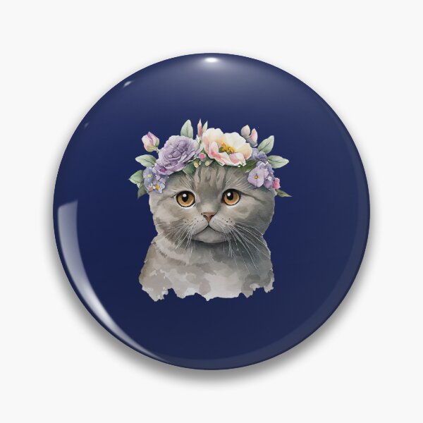 Artikelvorschau, Weiße Katze mit Blumenkrone entworfen und verkauft von LionessLove.