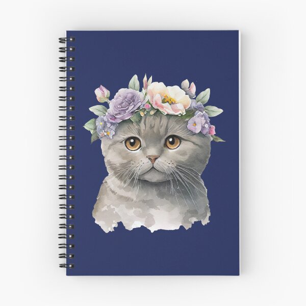 Item preview, White Cat with Flowercrown designed and sold by LionessLove.