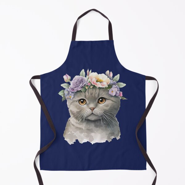 Item preview, White Cat with Flowercrown designed and sold by LionessLove.