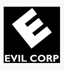 Evil Corp ~ White Photographic Print