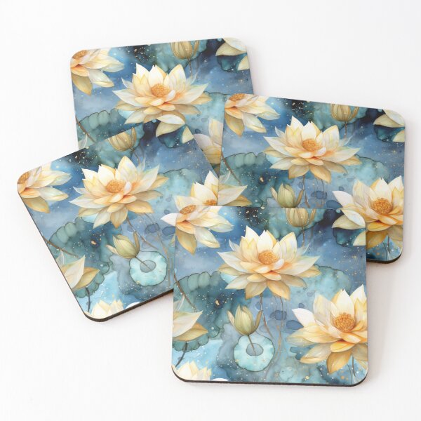 Item preview, Water lily in gold designed and sold by Plotterzebra.