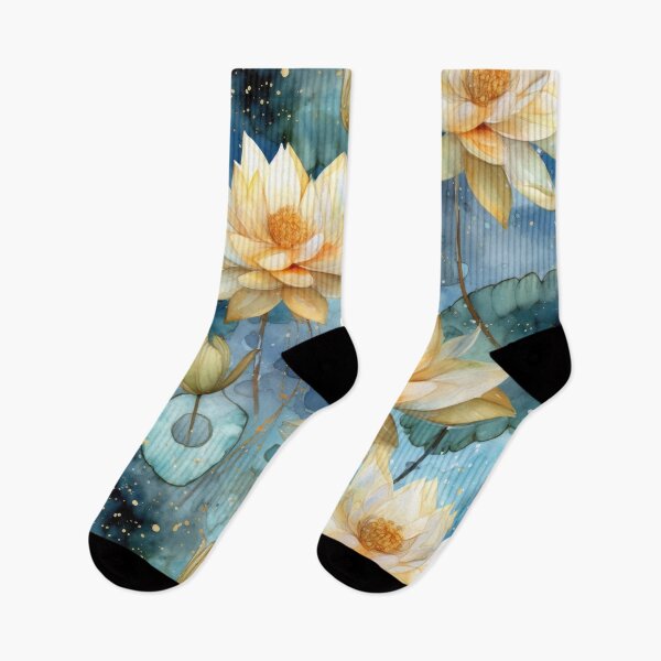 Item preview, Water lily in gold designed and sold by Plotterzebra.
