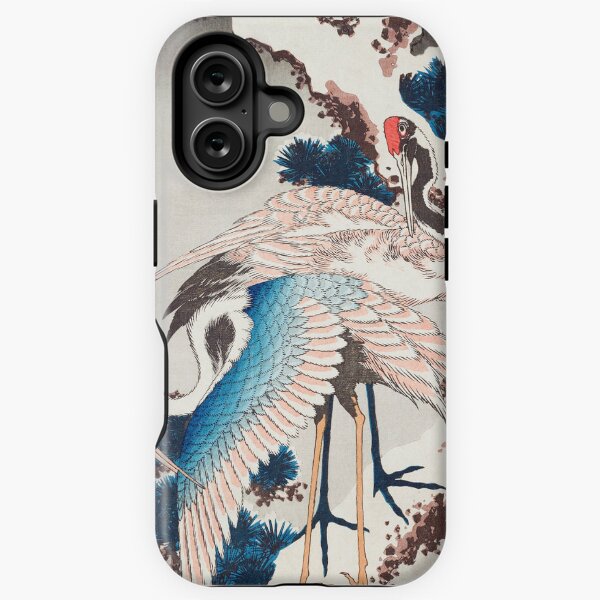 Item preview, cranes on a snowy tree (1834) by katsushika hokusai, vintage Japanese designed and sold by HobertShoop.