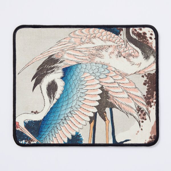 Item preview, cranes on a snowy tree (1834) by katsushika hokusai, vintage Japanese designed and sold by HobertShoop.
