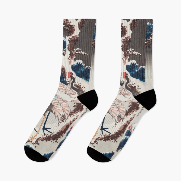 Item preview, cranes on a snowy tree (1834) by katsushika hokusai, vintage Japanese designed and sold by HobertShoop.