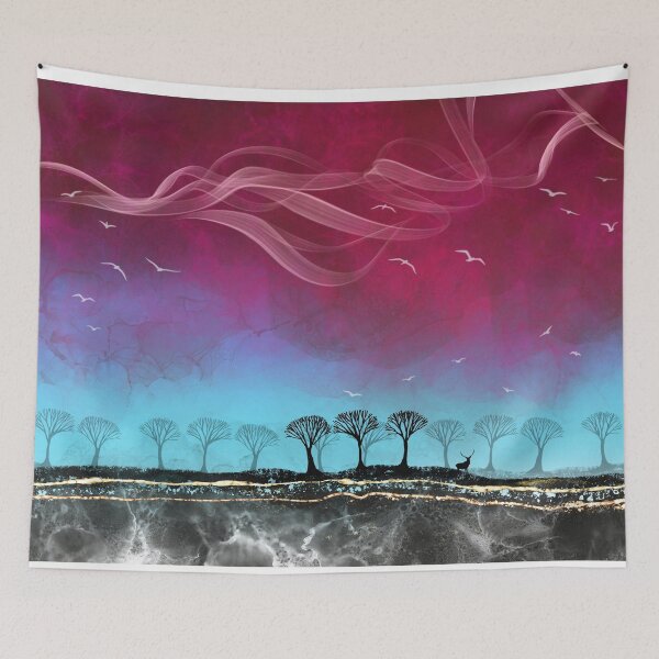 Item preview, Tree of life nebula sunset on autumn tree in fall, forest ,wood designed and sold by wrightsonarts.