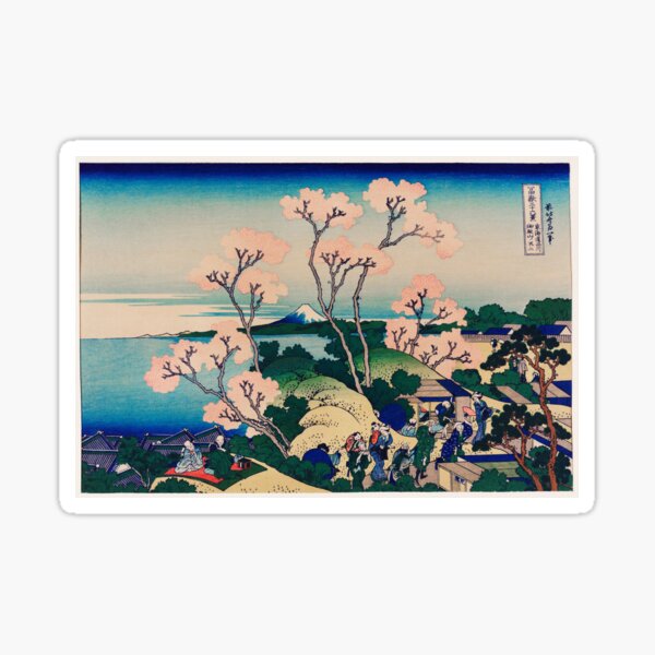 Item preview, Goten-Yama Hill, Shinagawa on the Tokaido by Katsushika Hokusai (1760-1849) vintage Japanese designed and sold by HobertShoop.