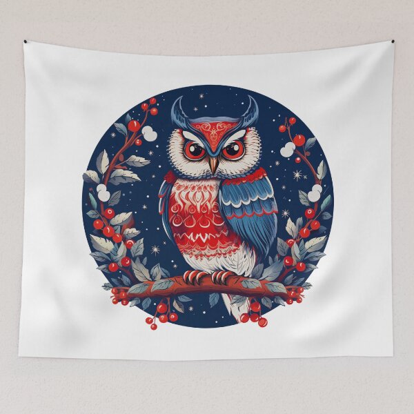 Item preview, Midnight Magic: Colorful Owl  designed and sold by ZenEvoke.