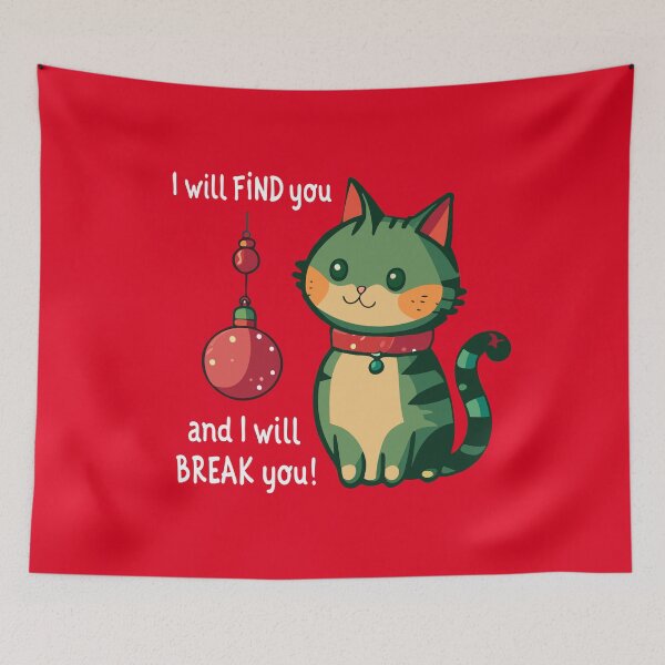 Item preview, Funny Christmas Cat designed and sold by AntiqueImages.