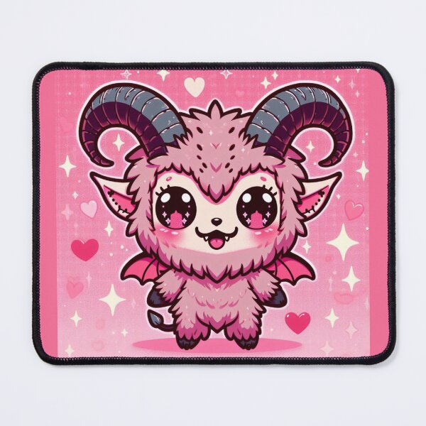 Item preview, Pastel goth Krampus, kawaii Christmas, pink cute designed and sold by Spooky Witch Dream.