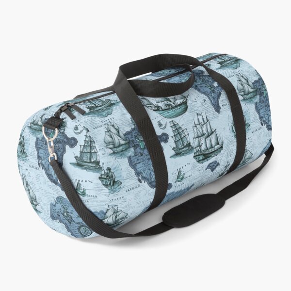 Item preview, Nautical fantasy map blue designed and sold by Alessandro Remo Mazzoni Remotextiles.