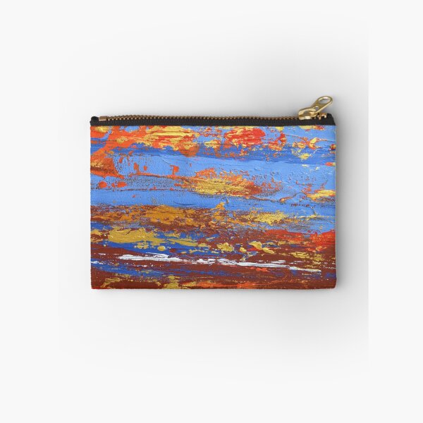 Item preview, red orange road gold wall art Original print painting decor wall art vibrant designed and sold by wrightsonarts.
