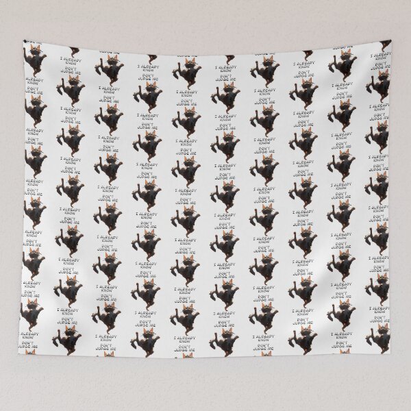 Item preview, Don't Judge Me I Already Know Dancing Cat 2 Shirt Design by Zeesdesign on Redbubble designed and sold by ZEESDESIGN.
