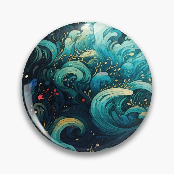 Item preview, Blue Ocean Waves designed and sold by Vector Scout Lab.