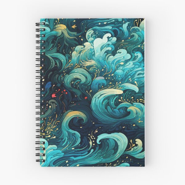 Item preview, Blue Ocean Waves designed and sold by Vector Scout Lab.