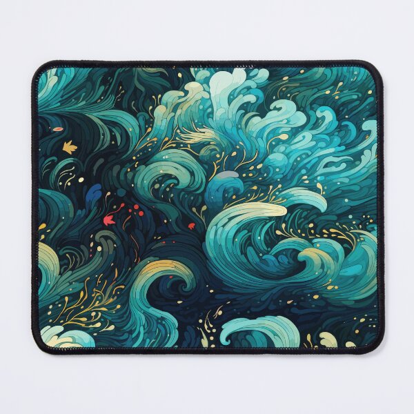 Item preview, Blue Ocean Waves designed and sold by Vector Scout Lab.
