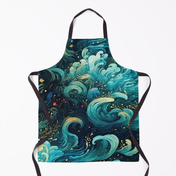Item preview, Blue Ocean Waves designed and sold by Vector Scout Lab.