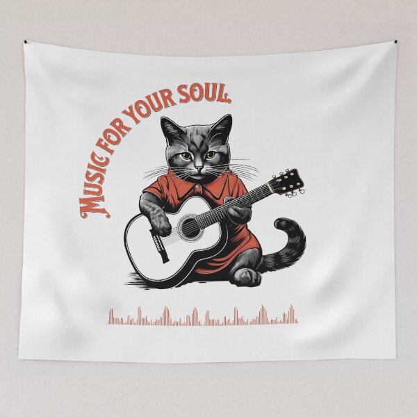 Item preview, Furry Notes: Virtuoso Cat in Digital Art designed and sold by Artedig.