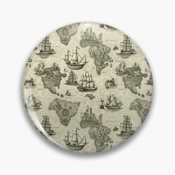 Item preview, Nautical fantasy map  designed and sold by Alessandro Remo Mazzoni Remotextiles.
