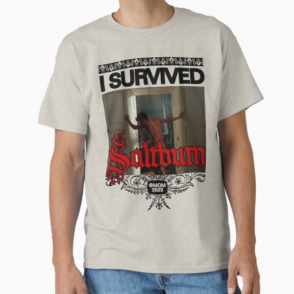Item preview, SALTBURN: "I Survived" designed and sold by CULT OF FILM.