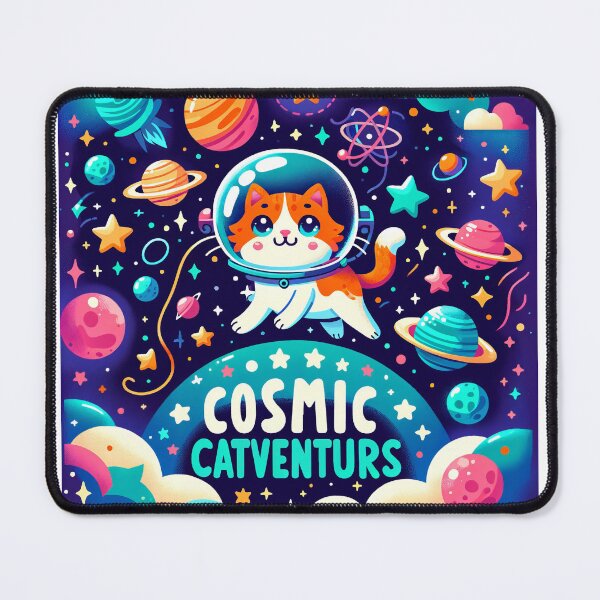 Item preview, Stellar Cat Whiskers: A Kitty's Galactic Exploration Quest designed and sold by ArtComixHaven.