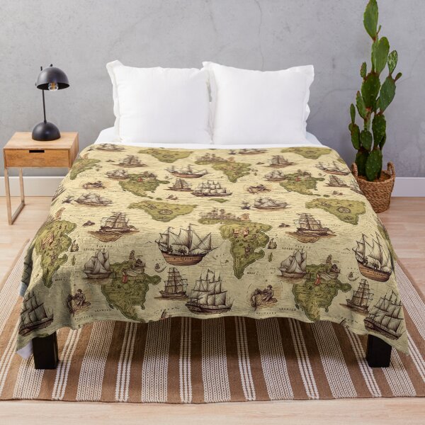 Item preview, Mapa de fantasía náutica. designed and sold by Alessandro Remo Mazzoni Remotextiles.