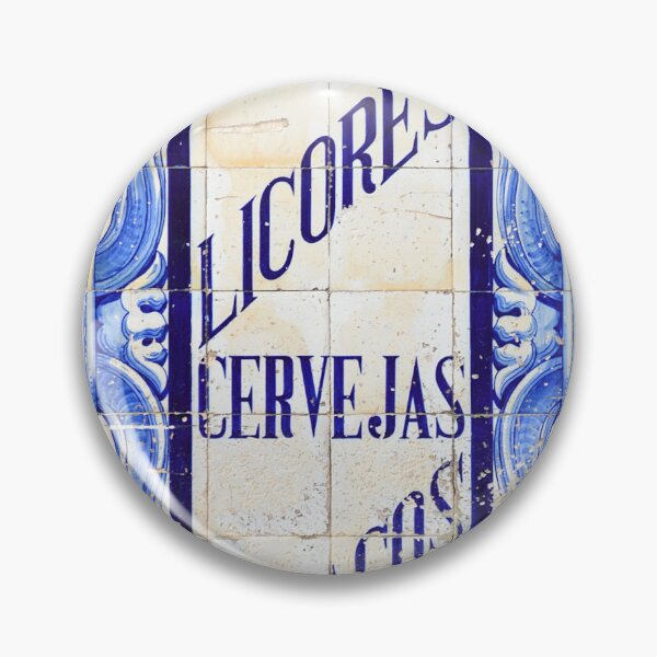 Item preview, Portuguese tiles. Wines, Spirits, Beers and Tobaccos azulejo designed and sold by Julie Dawn Fox.