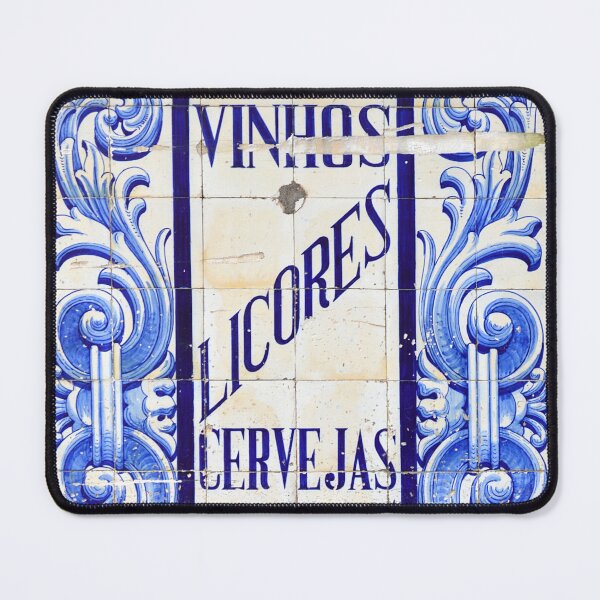 Item preview, Portuguese tiles. Wines, Spirits, Beers and Tobaccos azulejo designed and sold by Julie Dawn Fox.