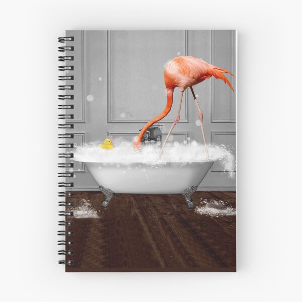Item preview, Flamingo on Bathtub Bubble Bath designed and sold by lailashack.