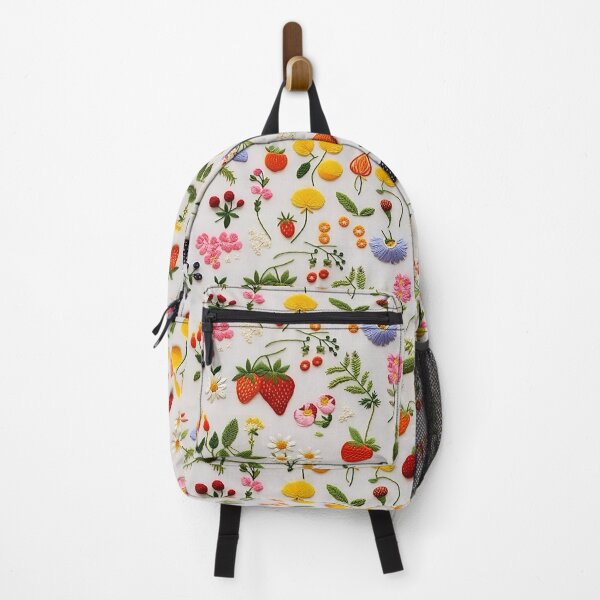 Item preview, Fruit and flower embroidery pattern designed and sold by preseprestige.