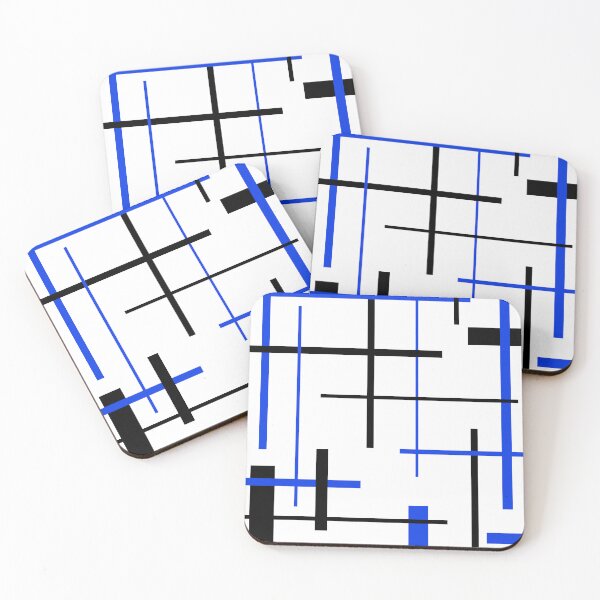 Item preview, Abstract geometric pattern - blue. designed and sold by K.S ART.