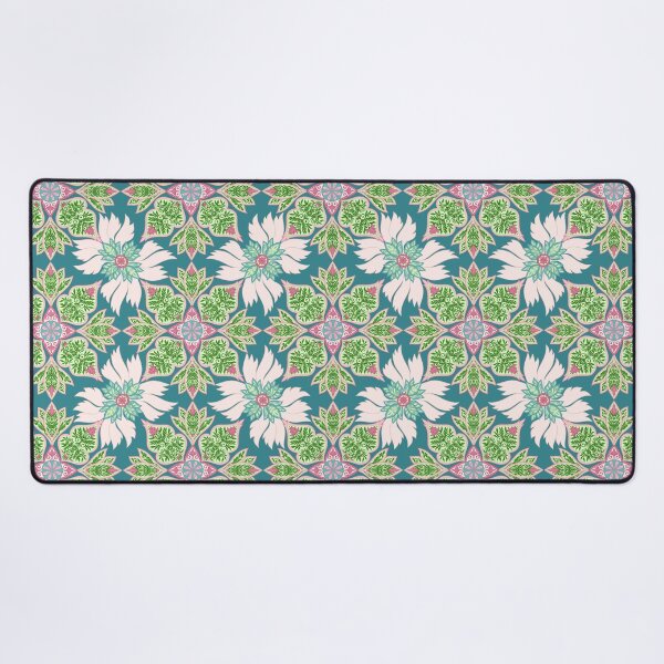 Item preview, Floral Mandala Paisley Repeat Pattern - Pink, Blue and Green designed and sold by SemDesigns1.