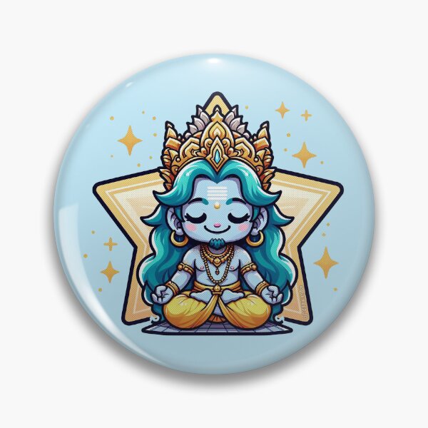 Item preview, Brahma Meditating Cartoon designed and sold by PickledjoArt.