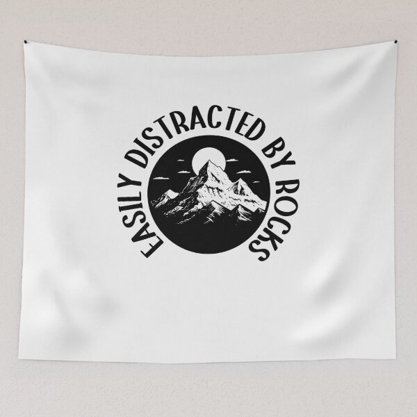 Item preview, Easily Distracted By Rocks - Funny Geology Gift designed and sold by GRABAPSHOP.