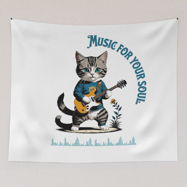 Item preview, Melodic Cat: High Quality Digital Art designed and sold by Artedig.
