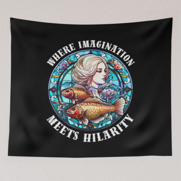 Item preview, Where Imagination Meets Hilarity. pisces symbol designed and sold by ZodiacWonders.