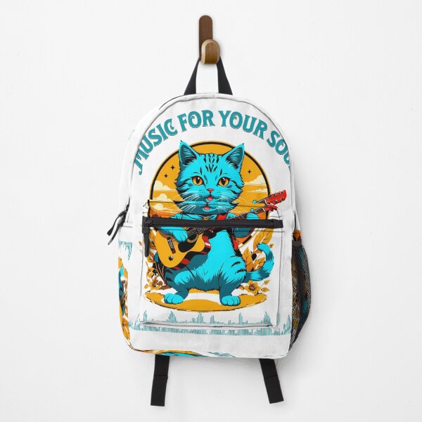 Item preview, Feline Serenade: Cat with Guitar in Digital Art designed and sold by Artedig.
